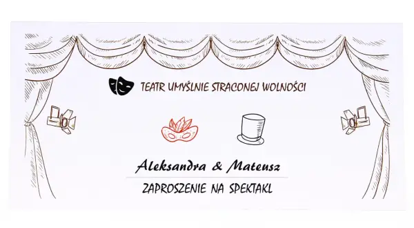 Zaproszenie na spektakl: Poradnik + wzory. Zachwyć gości!