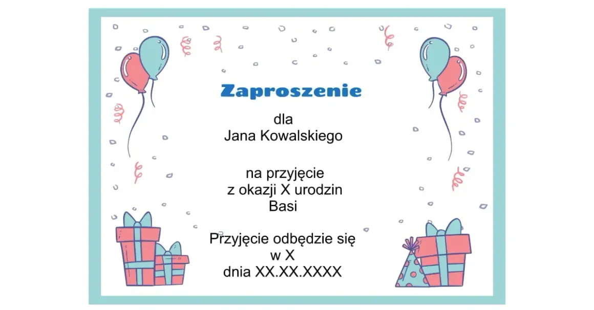 Jak napisać zaproszenie na urodziny? Gotowe wzory i porady!