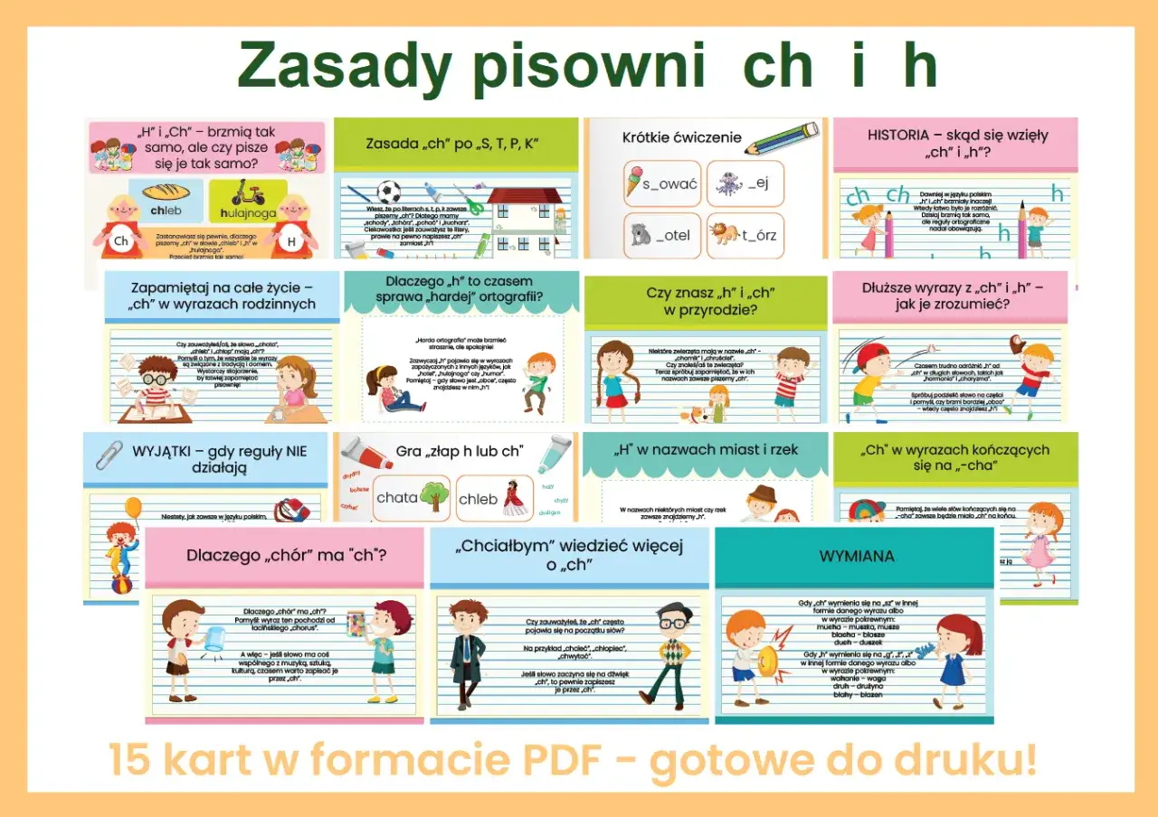 zasady pisowni języka polskiego, reguły gramatyczne
